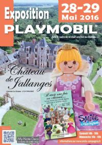 Exposition Playmobil dans les salons du château de Jallanges. Du 28 au 29 mai 2016 à Vouvray. Indre-et-loire.  14H00